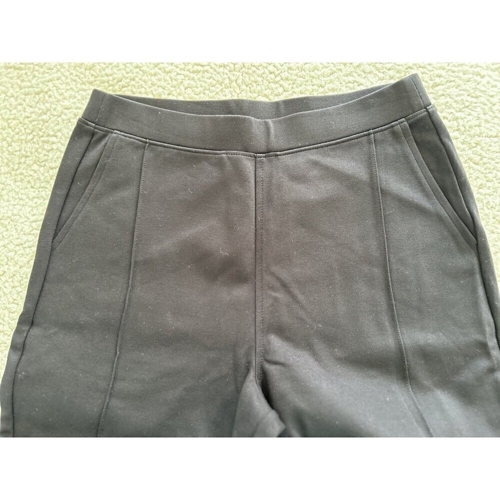 Madewell Knit Kick Flare Ponte Pants Women High Rise Stretch Black Pull On Sz M - Picture 7 of 15